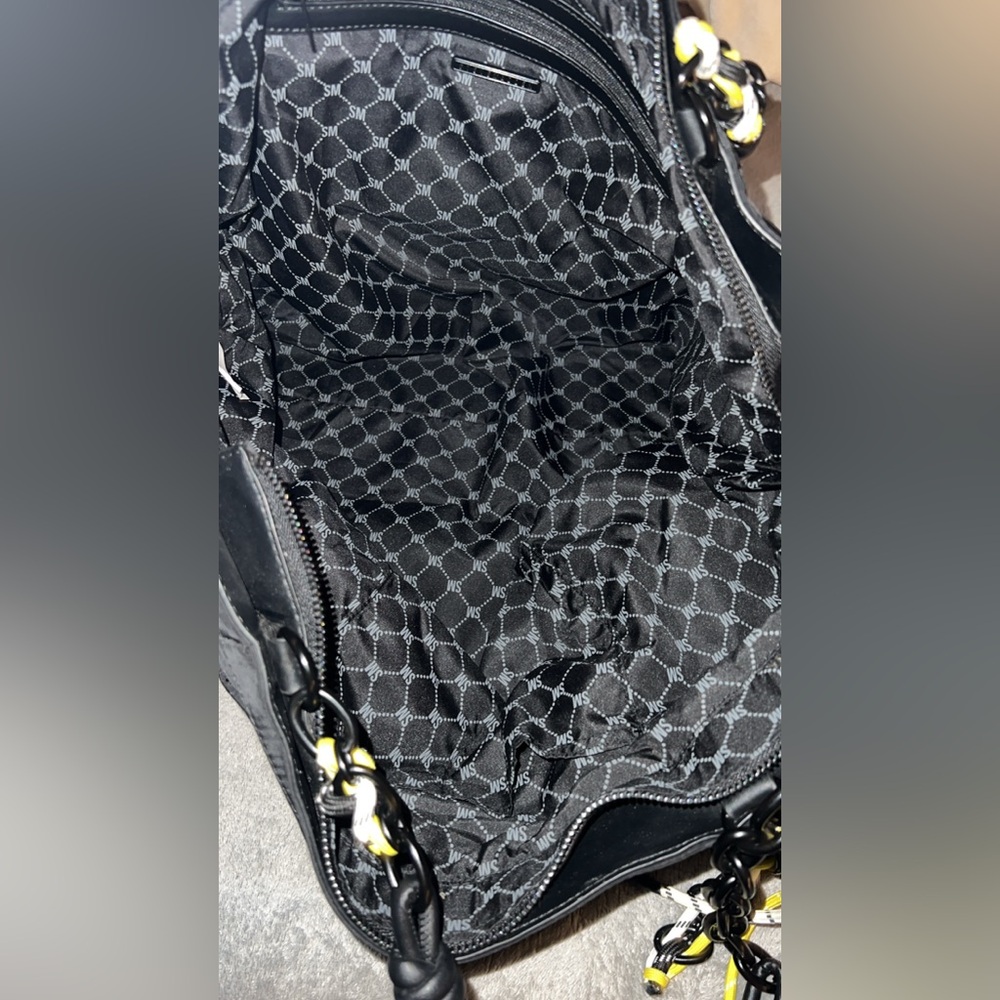 Steve Madden Nylon Tote Bag with Chain Straps - Picture 5 of 8